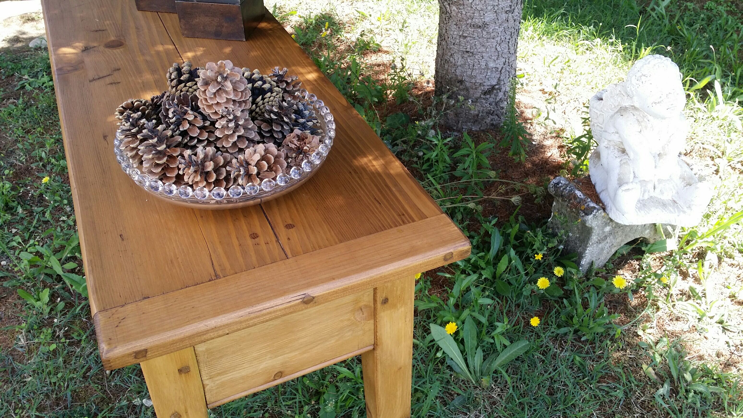 Console feet spindle, 3 drawers