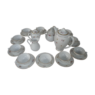 Service à café années 50 en porcelaine