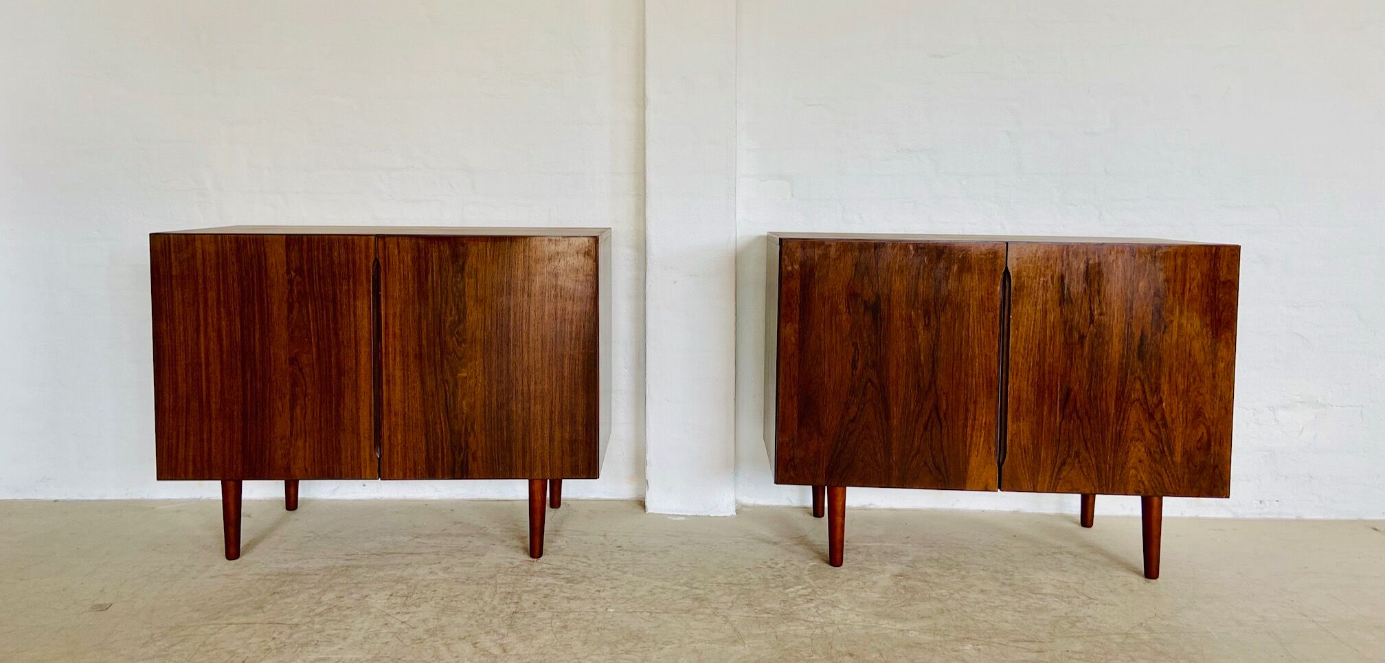 Vintage Danish mid-century matching rosewood sideboards 1960s
