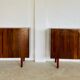 Vintage Danish mid-century matching rosewood sideboards 1960s