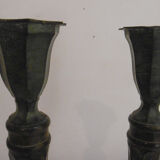 Pair of art deco candlesticks