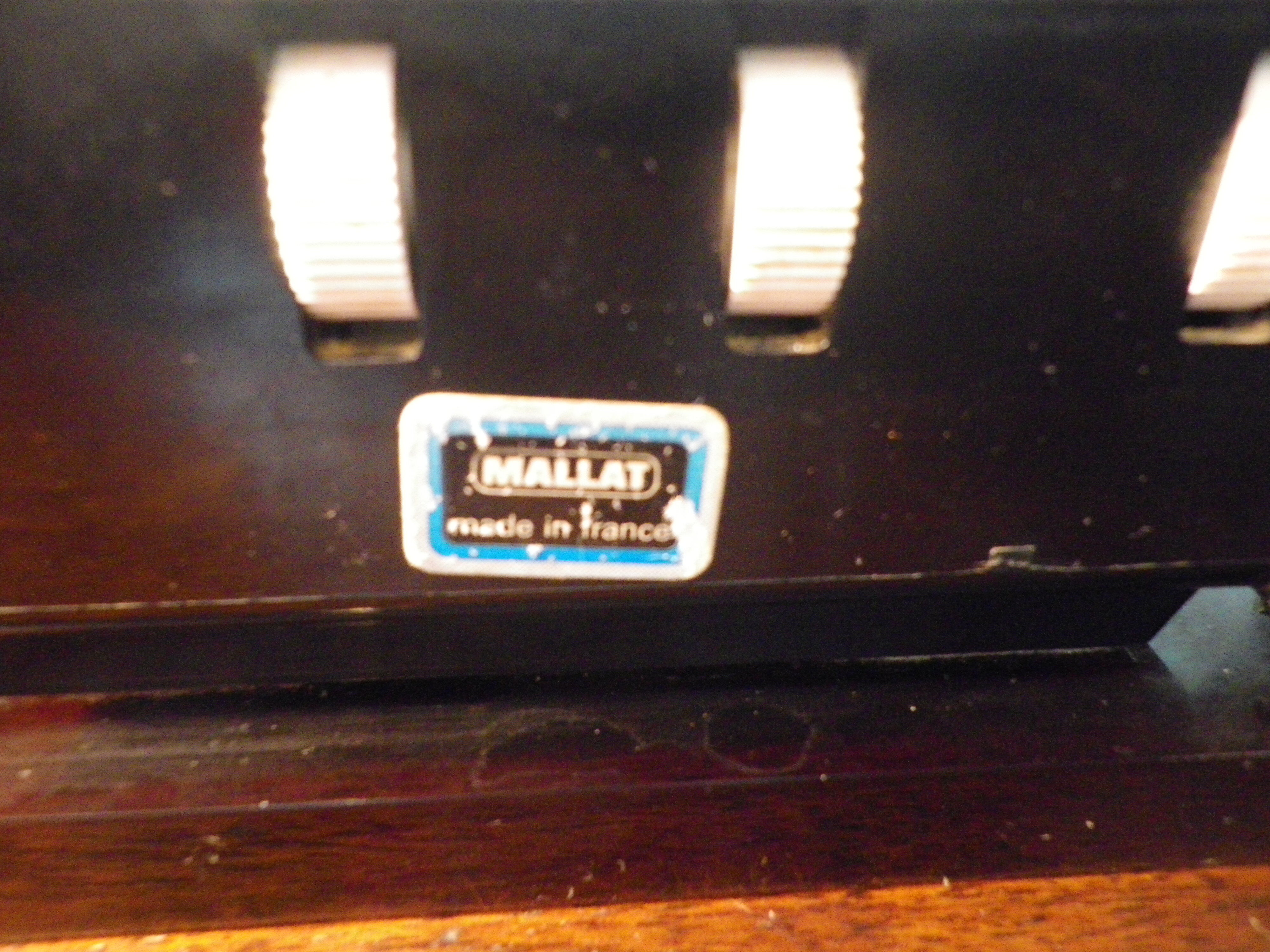 Perpetual Office Calendar with Thermometer - Mallat France - 70s