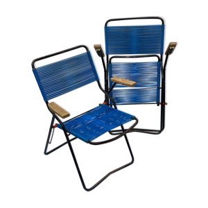Paire de chaises pliantes