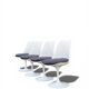 Suite de 4 Chaises Tulipe Eero Saarinen pour Knoll - Modèle Fixe