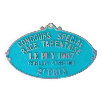 Plaque de concours agricole - 1967 - Le Puy