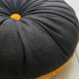 Round cushion in yellow