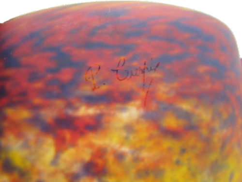 2 wall sconces glass paste Patrick Crespin