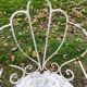 Paire de fauteuils de jardin anciens fer plein métal