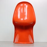 Orange Original Panton S Chairs by Verner Panton for Herman Miller, 1968