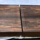 Side table in Macassar ebony
