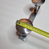 Art Deco style metal coat rack, 3 hooks