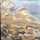 Painting, Oil on panel, "Mediterranean Coastal Town", France, 1930