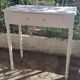 Current dressing table console in white painted wood with one drawer