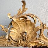 Miroir de style Louis XV en stuc doré 68x88cm