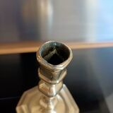 18th century candle holder with coat of arms