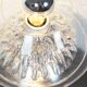 Lampe de table en verre italienne du milieu du siècle