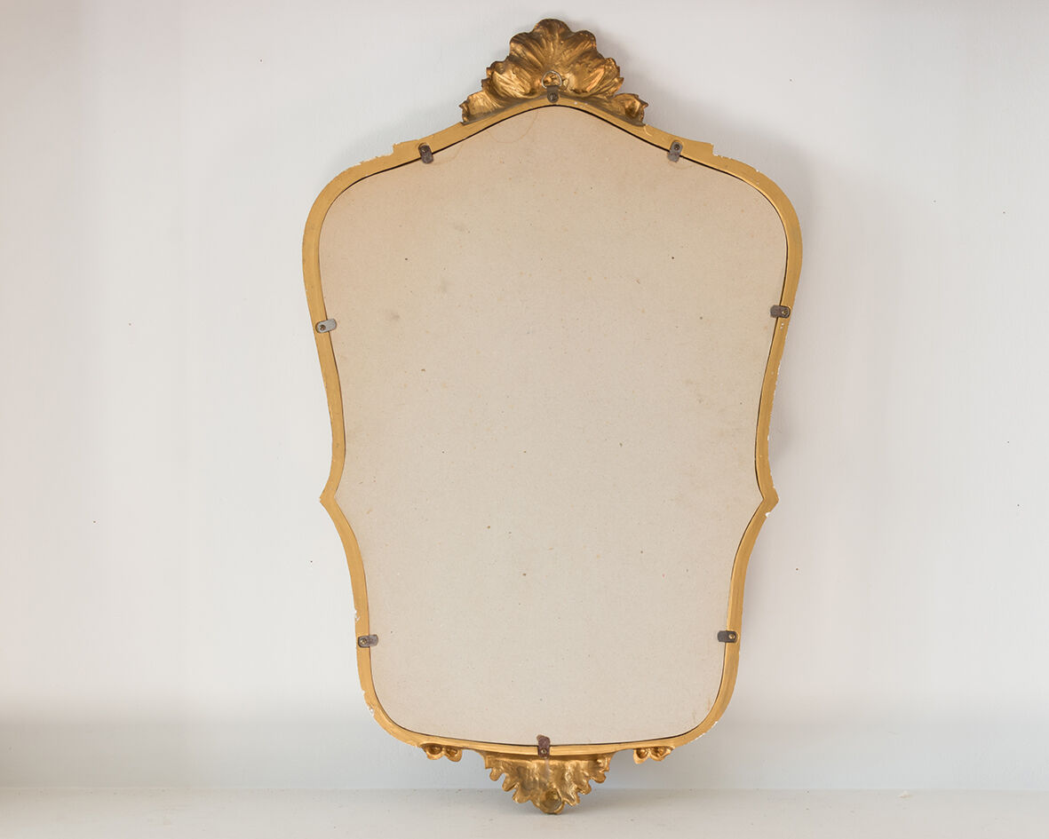 Golden mirror 75x45cm