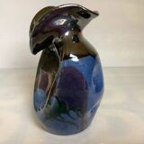 Iridescent modernist vase by Thomas Buxo