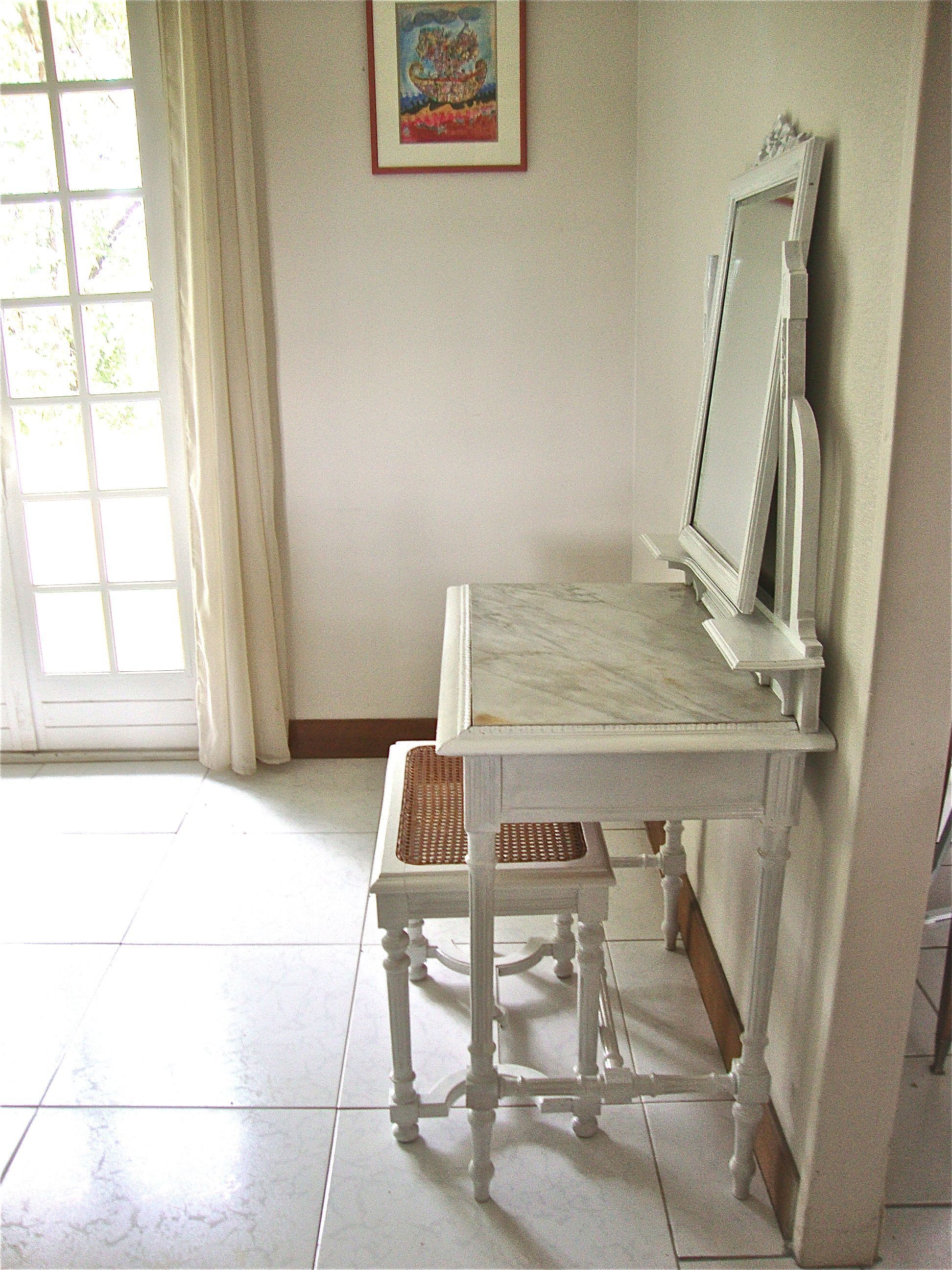 Dressing table and stool