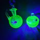 Carafe et sucrier en ouraline Legras, Baccarat
