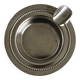 Small ashtray in shiny silver metal