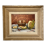 Tableau Nature morte à la pastèque milieu XX siècle