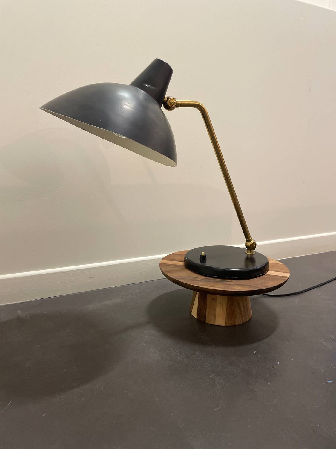 Vintage metal desk lamp, by Alfred Müller for Amba, 1950s