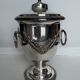 Silver metal ice bucket
