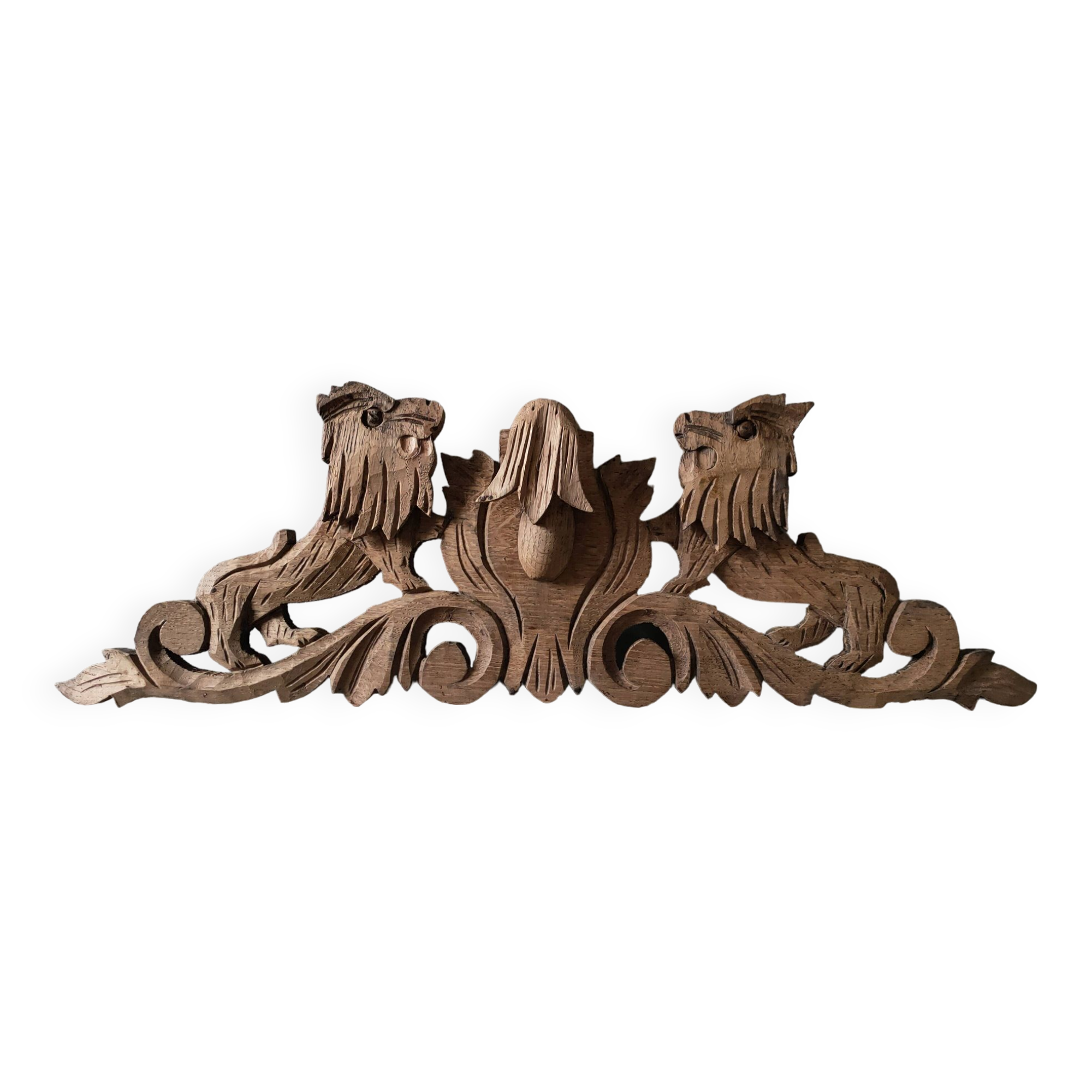 Old oak pediment