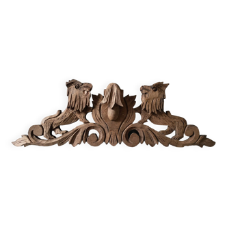 Old oak pediment