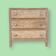 Aerogummed vintage chest of drawers, compass feet