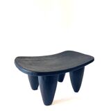 Senoufo M Black wooden stool Side table Bedside table - Côte d'Iv