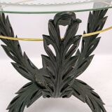 Pierluigi Colli Midcentury Italian Brass and Wood Coffee Table, 1950s