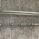 Art deco aluminum wardrobe coat rack with hat holder