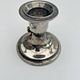 Set of 4 silver metal candle holders with gold bow - classic chic style