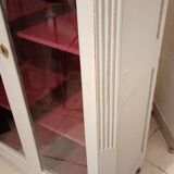 Silver library patina 2 doors on marble 147 x 81 cm