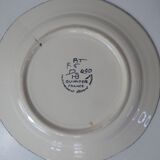 HB Quimper 2 flat plates Breton and Breton