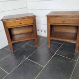 Pair of oak bedside tables