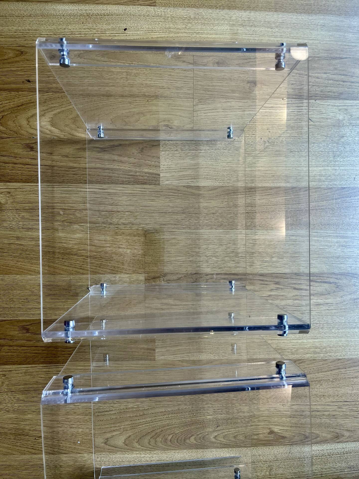 Pair of bedside tables in plexiglass — Michel Dumas for Roche Bobois, years