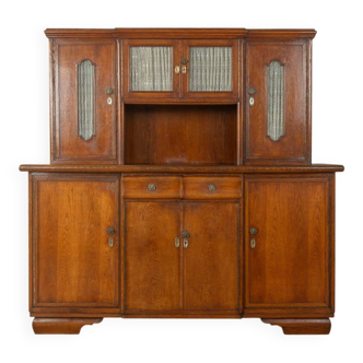 Wonderful two-piece kitchen cabinet from the 1920s