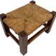 Vintage footstool stool minimalist