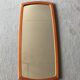 Rounded mirror teak 1950 - 79x35cm