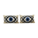 Set of two silk ikat eye velvet pillow cover