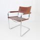 Matteo Grassi MG5 set of 4 leather cantilever chairs