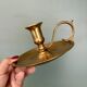Antique brass candlestick - candle holder