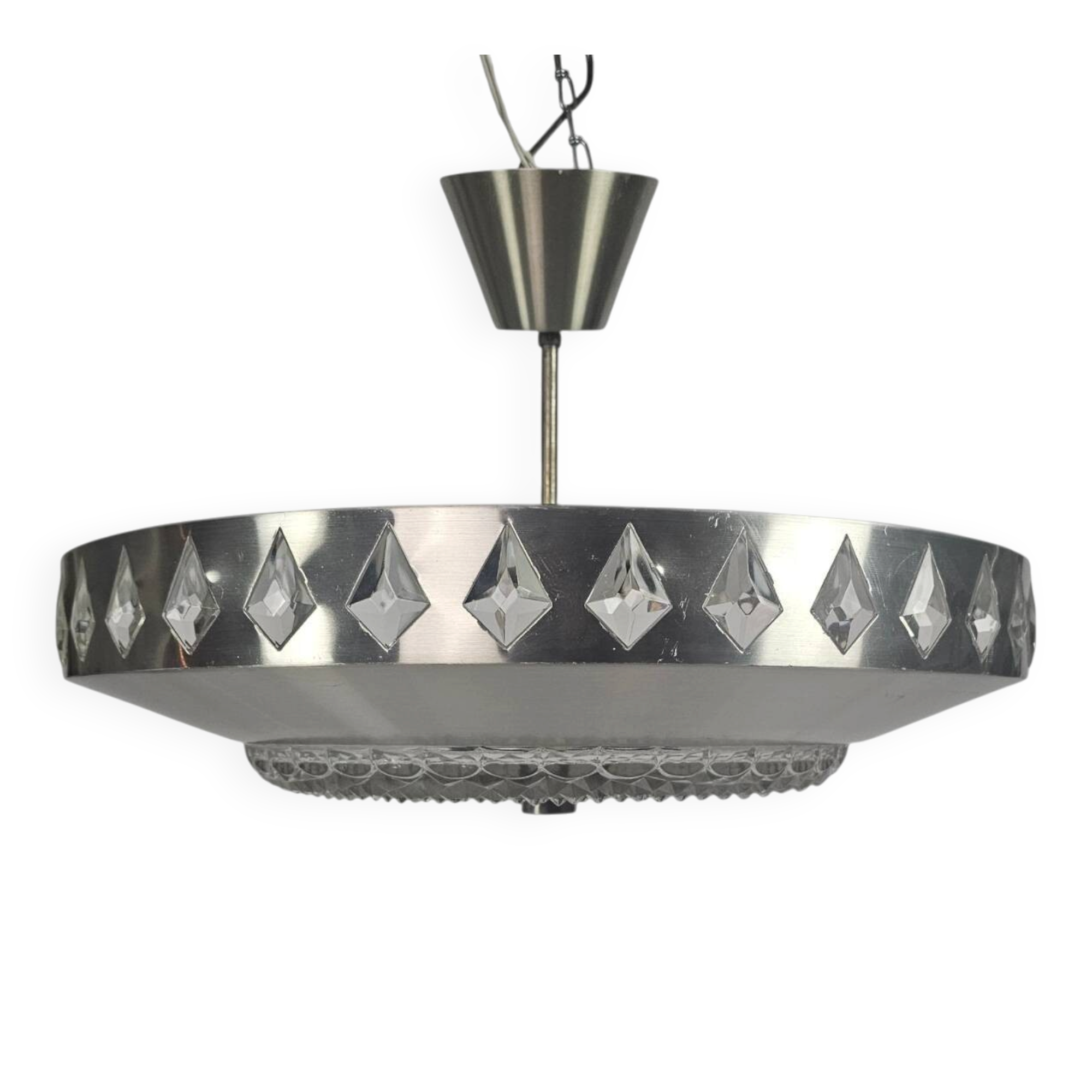 Vitrika - Orrefors - Carl Fagerlund - UFO lamp - Sweden - 1960s