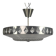 Vitrika - Orrefors - Carl Fagerlund - UFO lamp - Sweden - 1960s