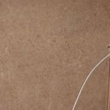 Original Swedish mid-century oil painting on panel "City" – Vintage and frame