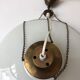 Danish opal glass pendant lamp Holmegarard / Space Age