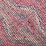 3x10 Soft Pastel Pink Vintage Runner Rug, 87x300Cm